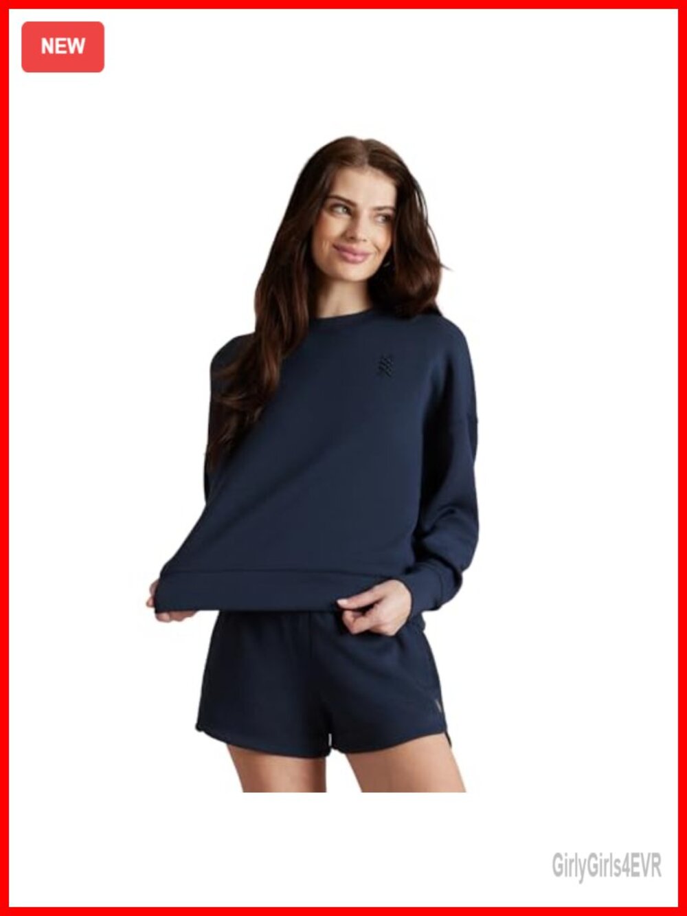 DreamGlow Crew Neck Pullover Active Sweatshirt Soft Odor-Resistant